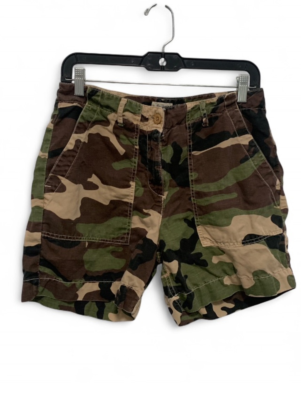 Hartford Men's Camo Cargo Shorts - Green/Brown/Tan